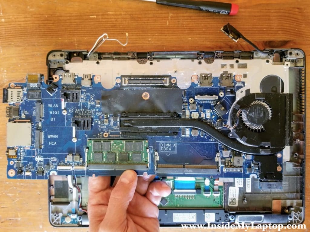 Remove the motherboard.