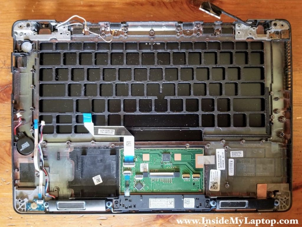 Here's Dell Latitude E7470 top case/display assembly with the keyboard removed.