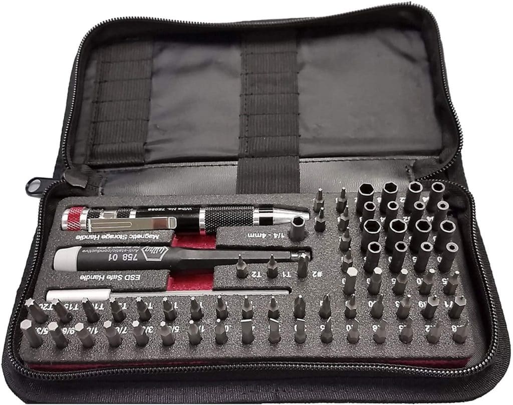 Wiha 75971 Master Tech Micro Bit 68 Piece Set In Travel Case.