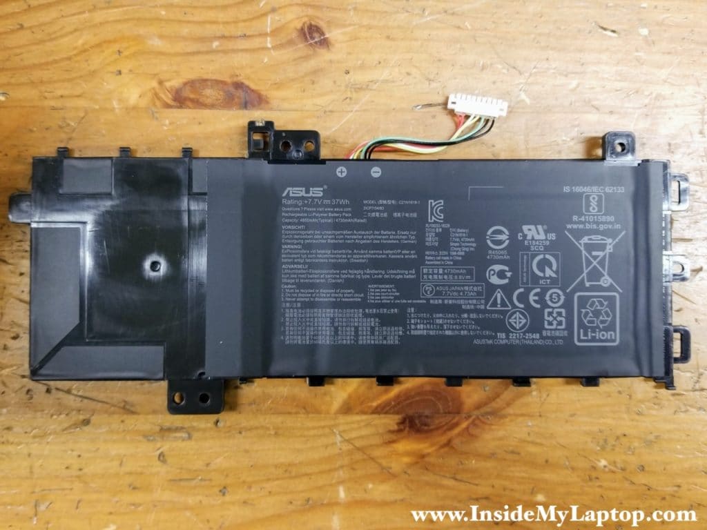 Asus VivoBook 15 F512 X512 battery model: C21N1818-1.