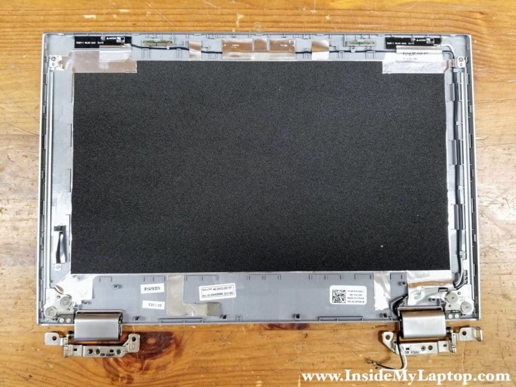 Here's the display back cover with the screen removed.