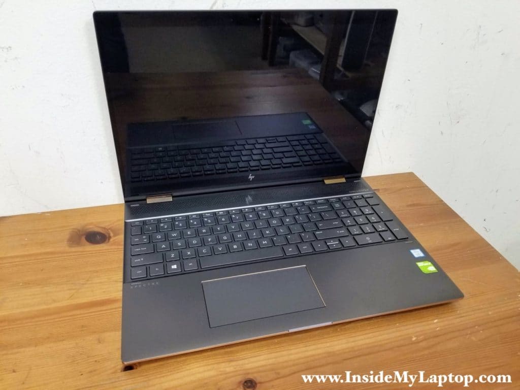 HP Spectre x360 15-ch series Convertible disassembly.