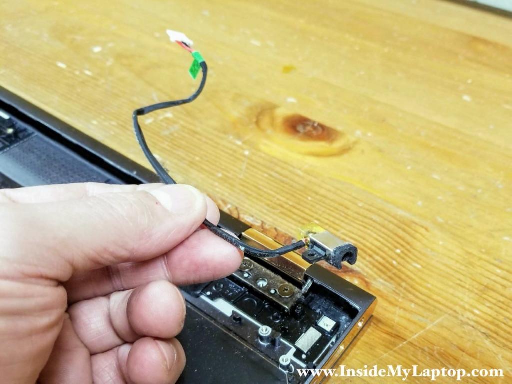 Remove the DC-IN power jack.