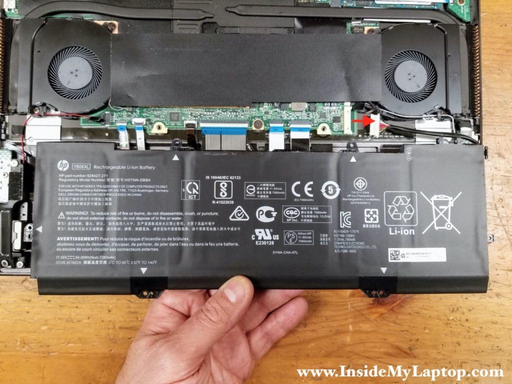 HP Spectre x360 15-ch series battery type: YB06XL. HP spare part number: 928372-855.