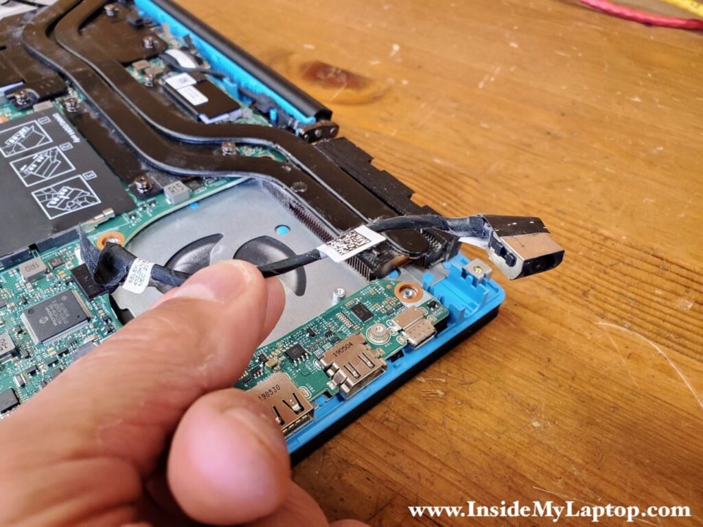 Remove the DC jack harness.