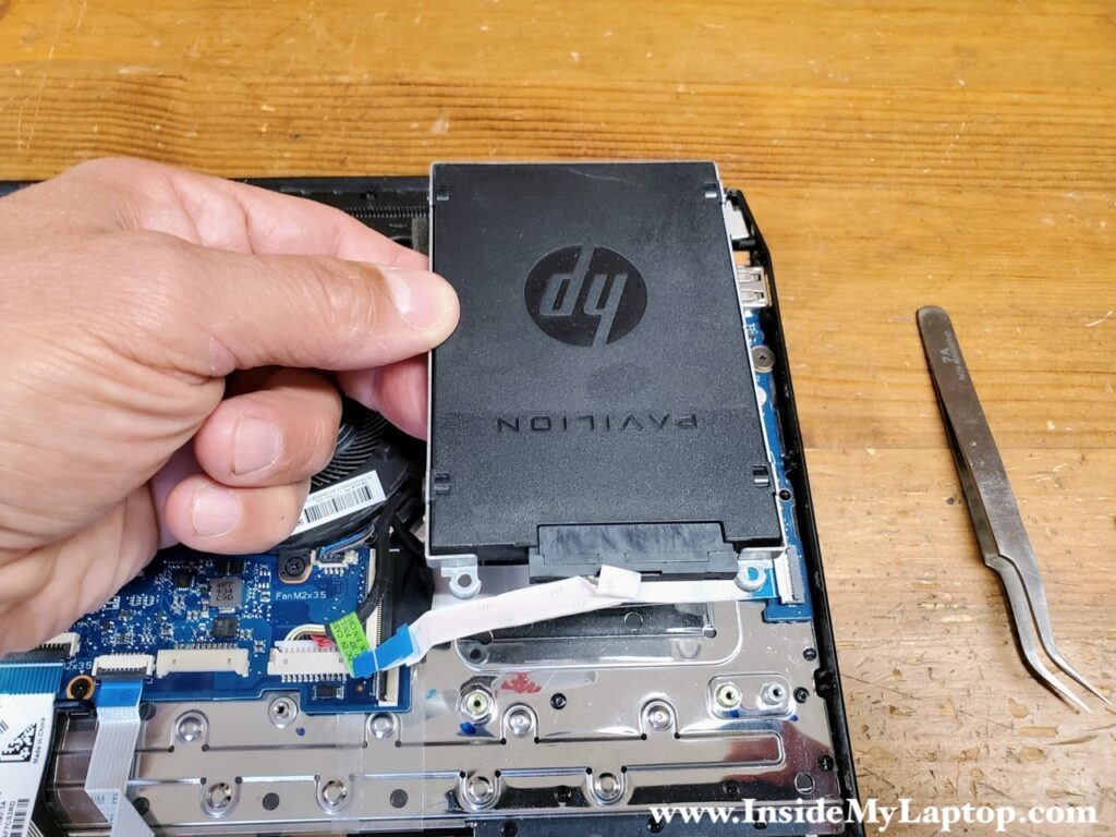 Remove the hard drive.