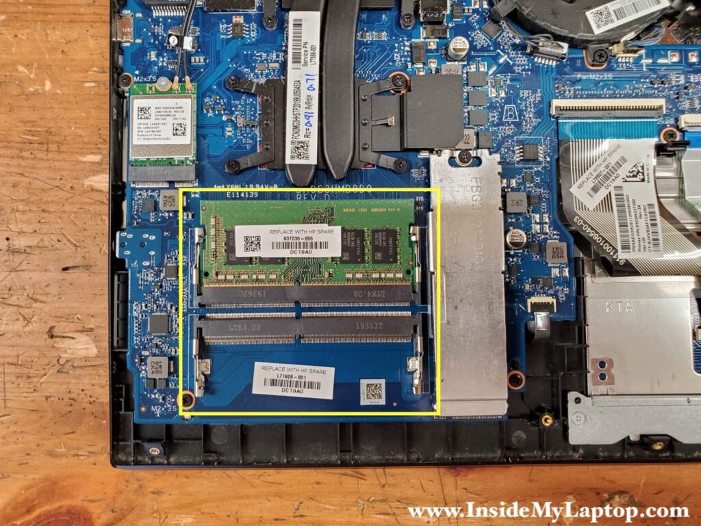 HP Pavilion 15-ec-0751ms laptop has two memory (RAM) slots.