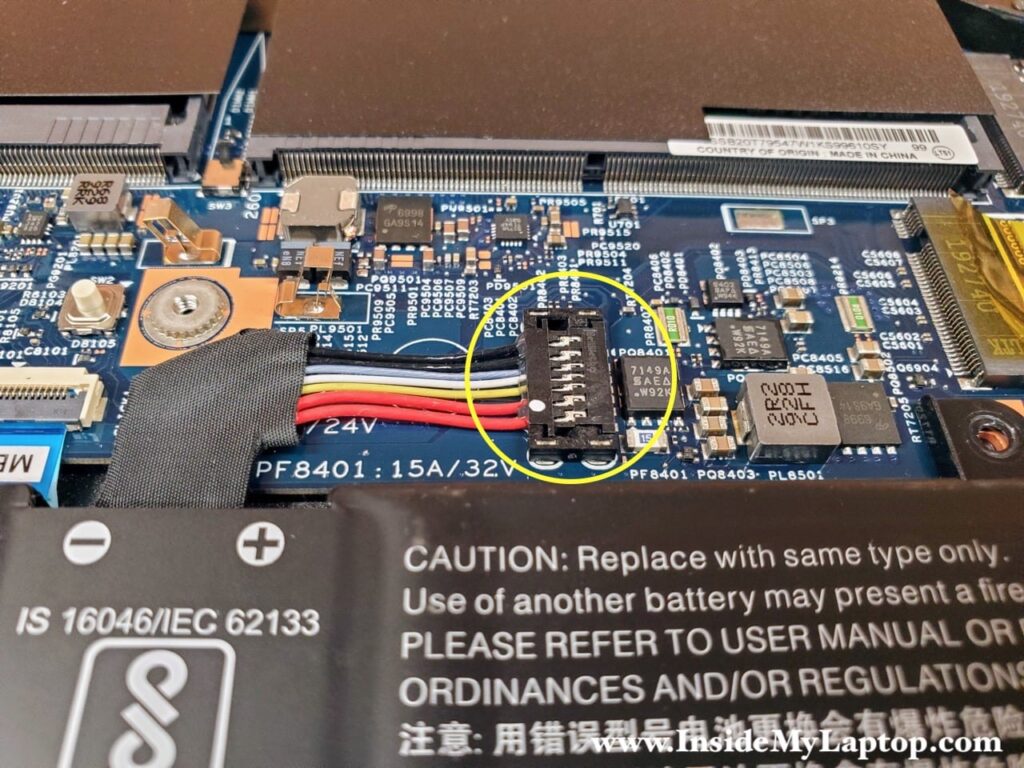 The battery cable connector is a little bit tricky.