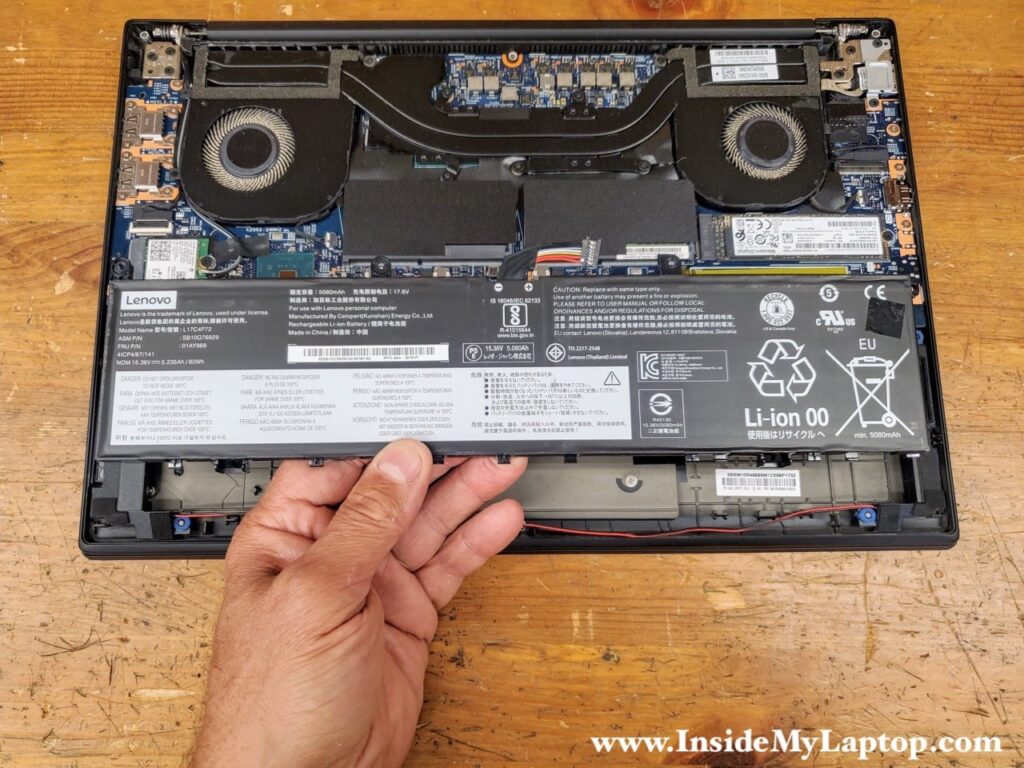 Remove the battery.